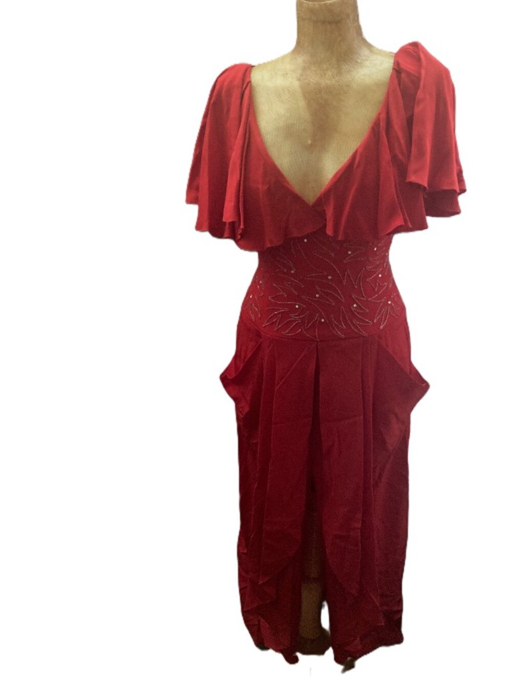 VTG Casadei Red Cocktail Dress